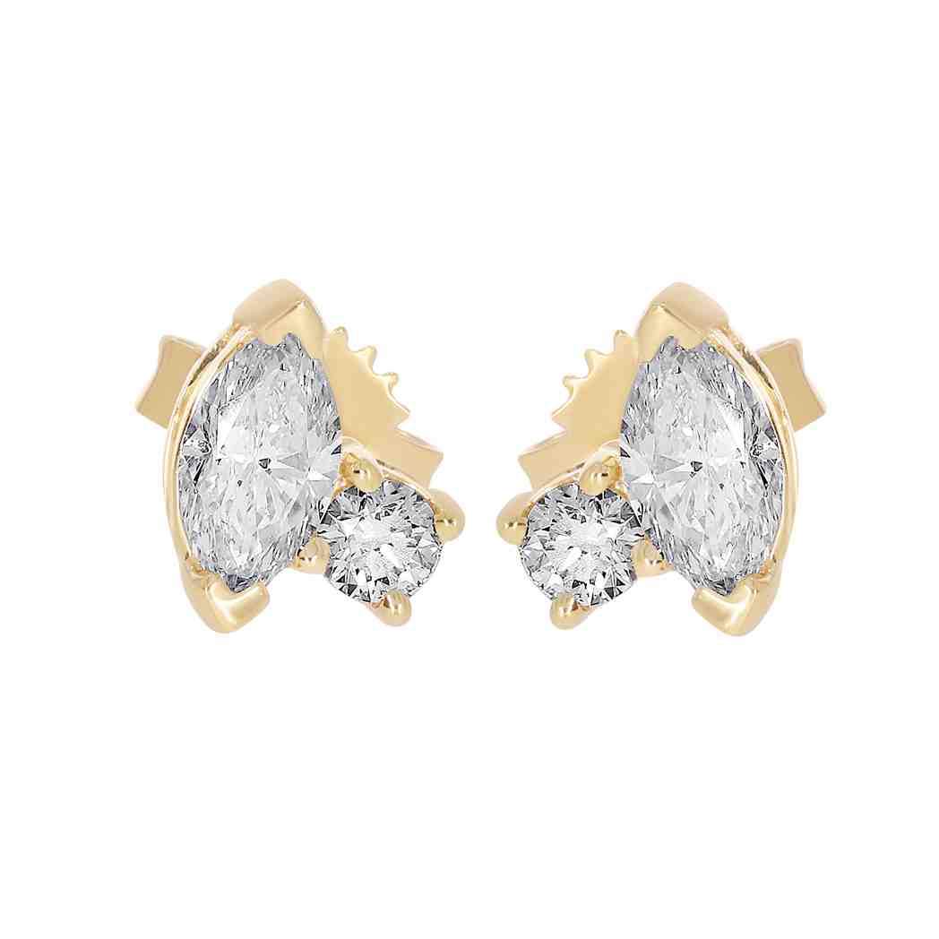 Marquise Shape Stud Earring ER22223A